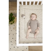 Meyco - Boxkleed Rib Mini Spot - Sand Melange - 80x100cm