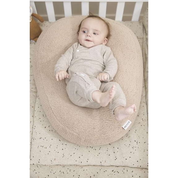 Meyco - Boxkleed Rib Mini Spot - Sand Melange - 80x100cm