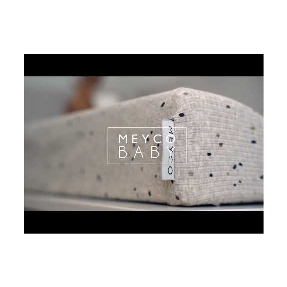 Meyco - Boxkleed Rib Mini Spot - Sand Melange - 80x100cm