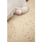 Boxkleed Rib Mini Spot - Toffee Melange - 80x100cm