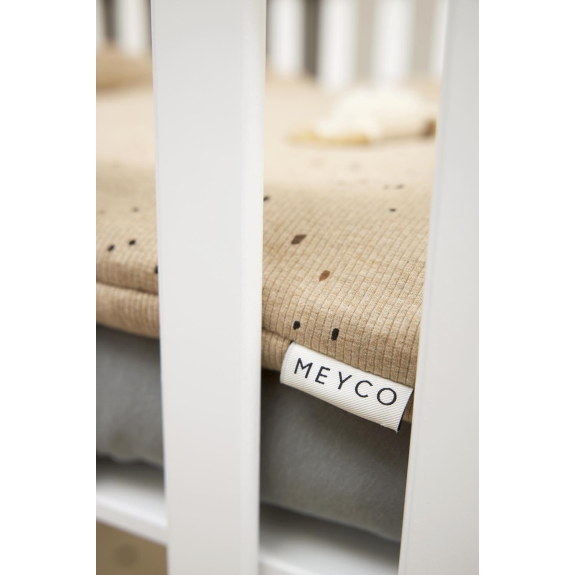 Boxkleed Rib Mini Spot - Toffee Melange - 80x100cm