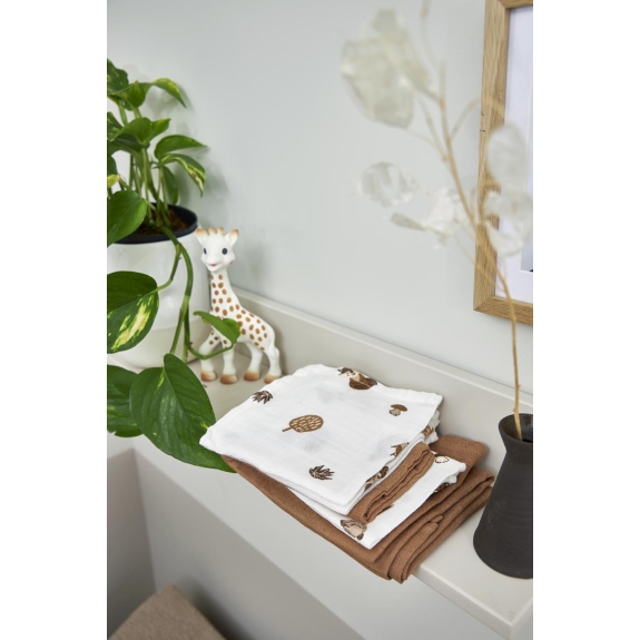 Meyco - Starterset Hydrofiel Bosdieren - Toffee 9-pack