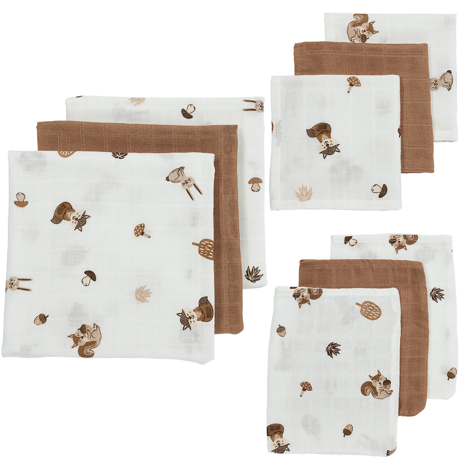 Starterset Hydrofiel Bosdieren - Toffee 9-pack