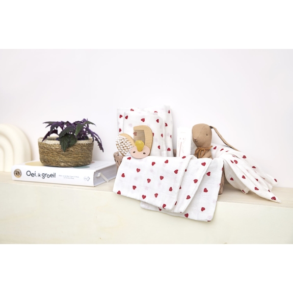 Meyco - Starterset Hydrofiel Sweet Heart - Rood