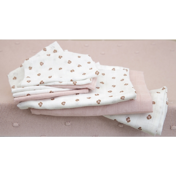 Hydrofiele Doeken 3-Pack - Mini Panther - Roze - 70x70cm