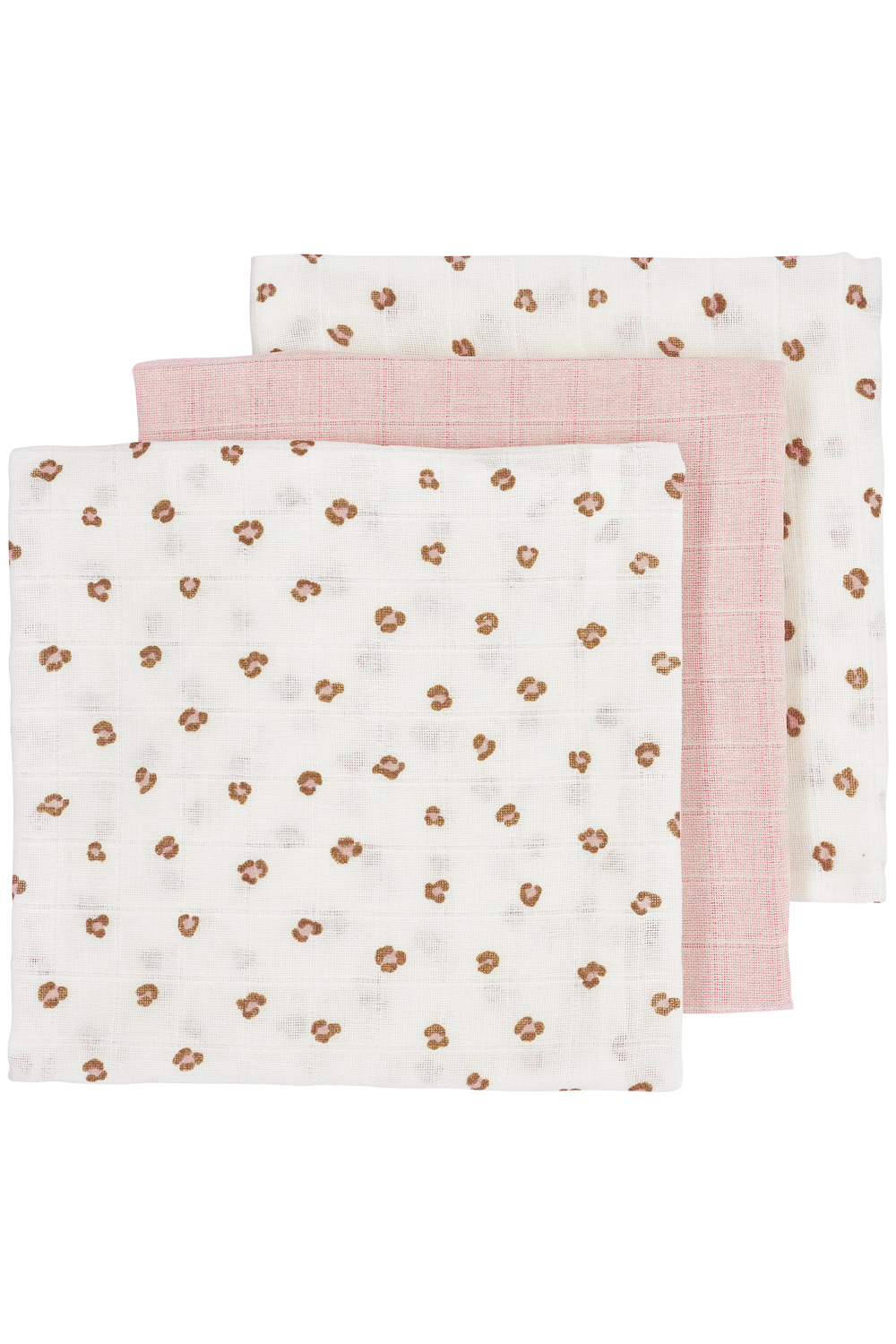 Hydrofiele Doeken 3-Pack - Mini Panther - Roze - 70x70cm