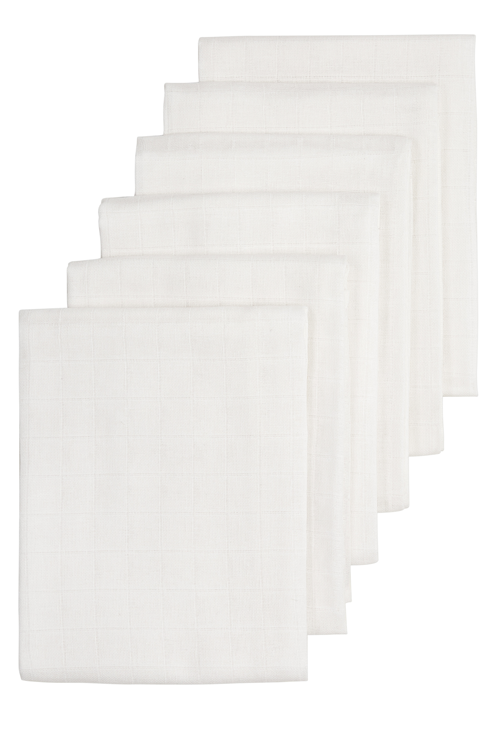 Hydrofiele Doeken 6-Pack - Wit - 60x60cm