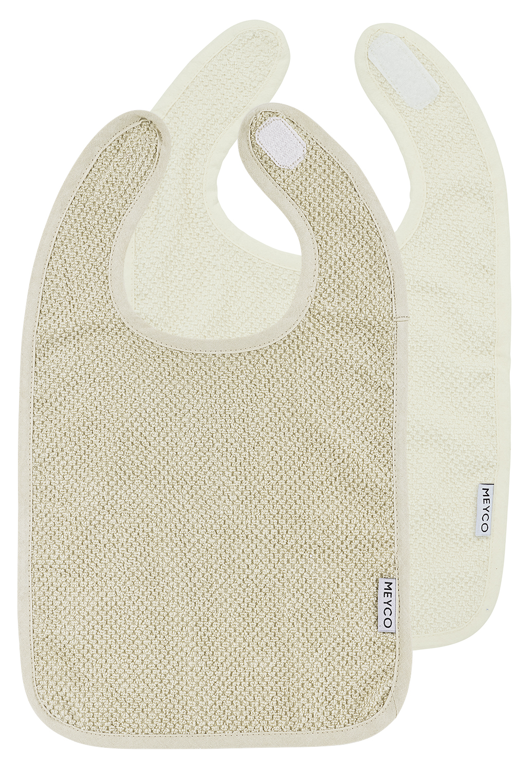 Slab met Drukknoop 2-Pack Popcorn - Naturel