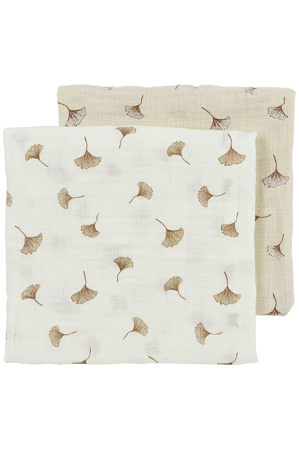 Hydrofiele Doeken 2-Pack Ginkgo - Offwhite/Soft Sand