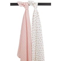 Meyco - Swaddle Mini Panther - Soft Pink - 120x120cm