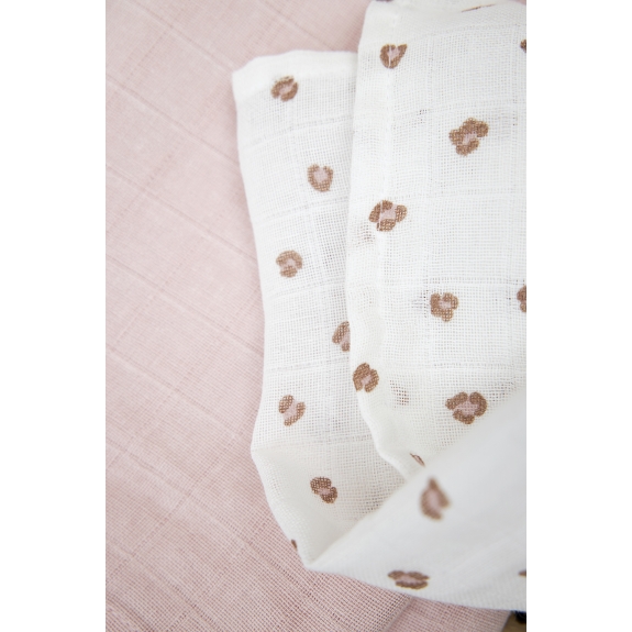 Meyco - Swaddle Mini Panther - Soft Pink - 120x120cm