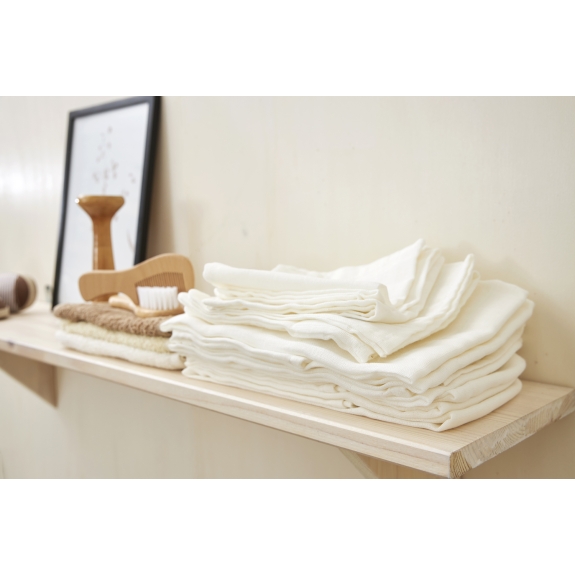 Swaddle 2-Pack Hydrofiel Uni - Offwhite - 120x120cm