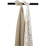 Swaddle 2-Pack Hydrofiel Stains - Sand - 120x120cm