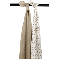 Swaddle 2-Pack Hydrofiel Stains - Sand - 120x120cm