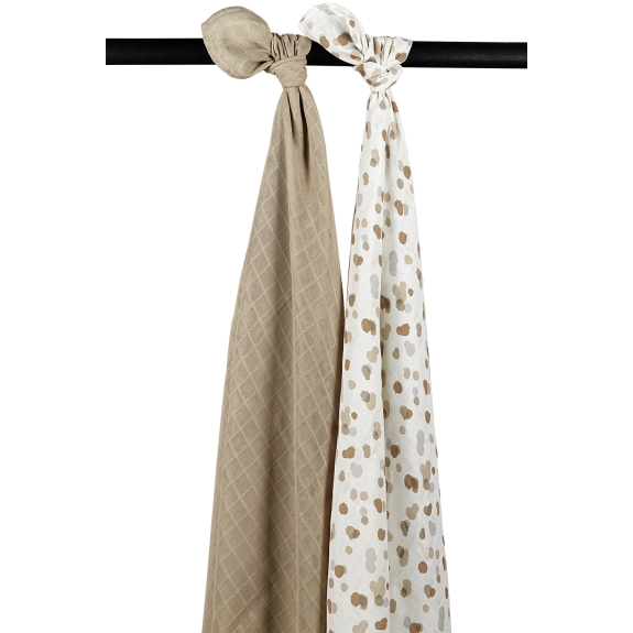 Swaddle 2-Pack Hydrofiel Stains - Sand - 120x120cm
