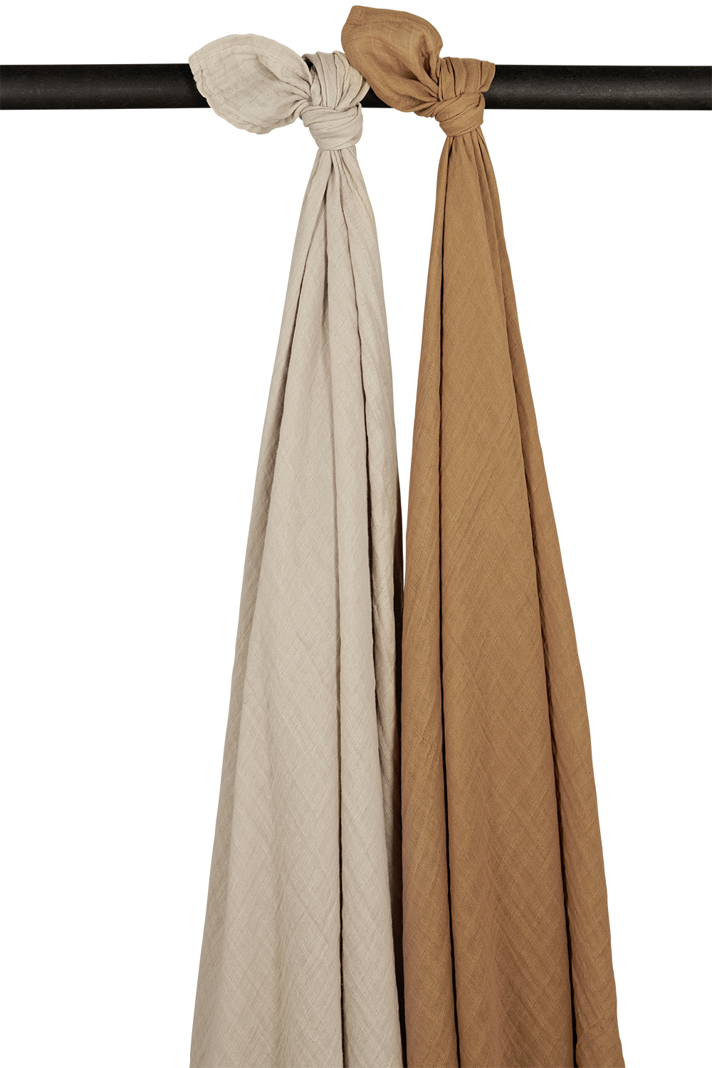 Swaddle 2-Pack Hydrofiel Uni - Sand/Toffee - 120x120cm