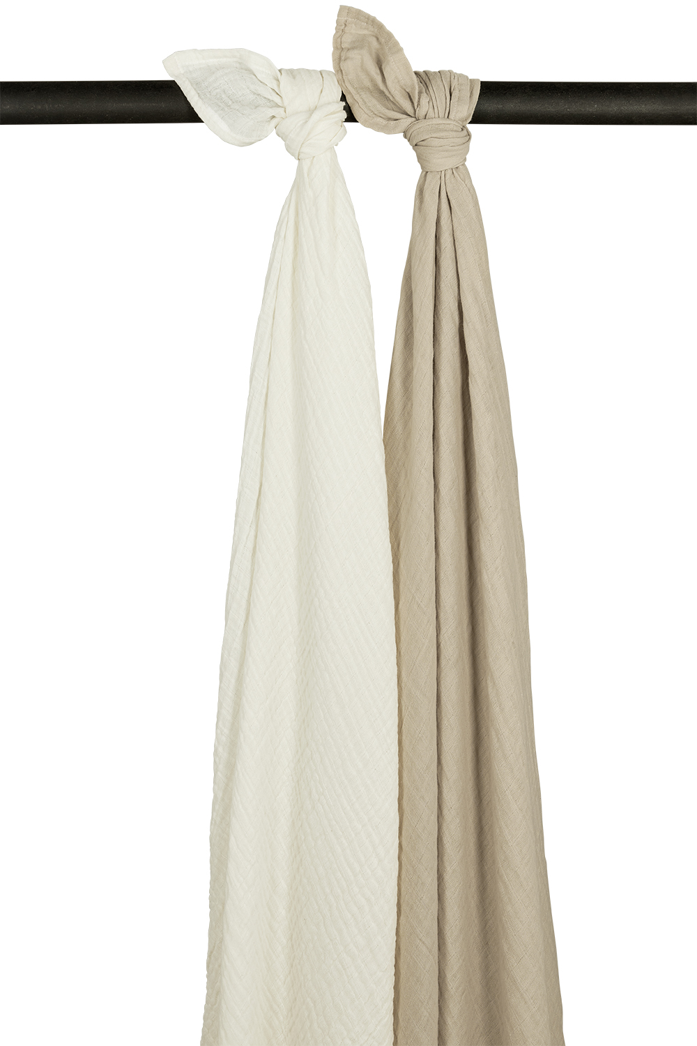 Swaddle 2-pack Hydrofiel Offwhite/Sand 120x120cm