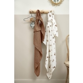 Swaddle Hydrofiel Forest Animals - Toffee - 120x120cm