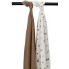 Swaddle Hydrofiel Forest Animals - Toffee - 120x120cm