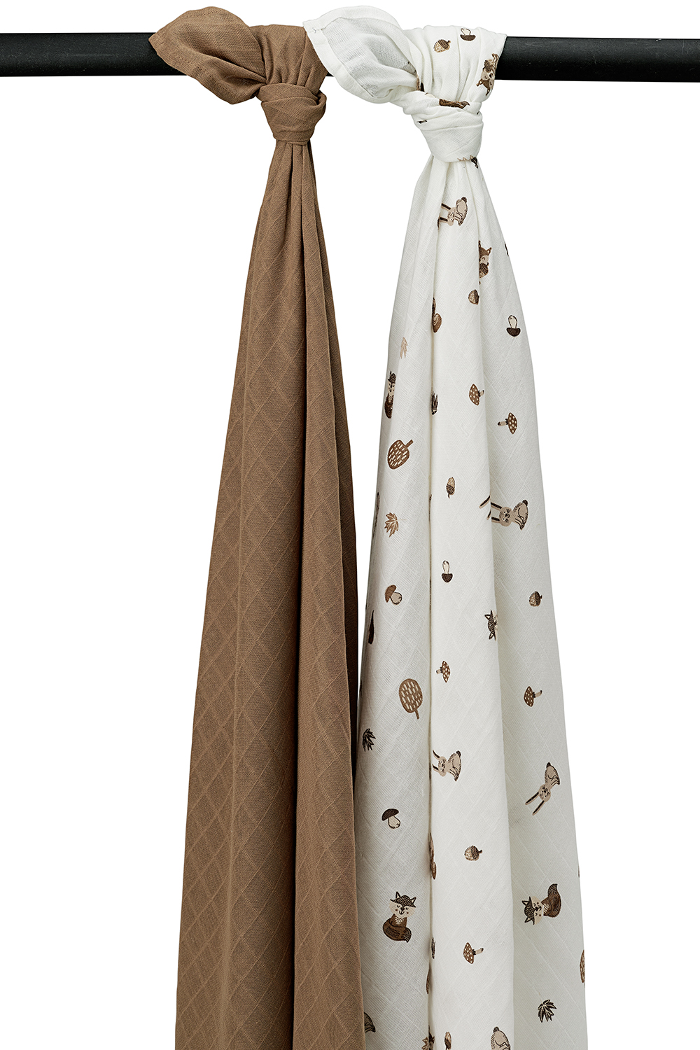 Swaddle Hydrofiel Forest Animals - Toffee - 120x120cm