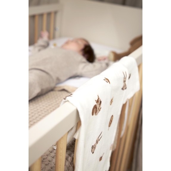 Swaddle Hydrofiel Forest Animals - Toffee - 120x120cm