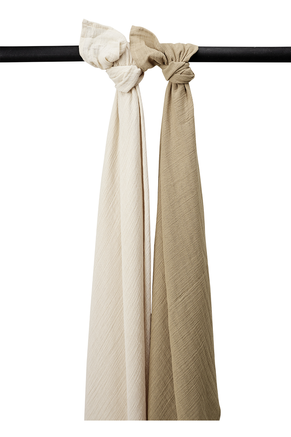 Swaddle 2-Pack Hydrofiel Uni - Soft Sand/Taupe - 120x120
