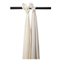 Swaddle 2-Pack Hydrofiel Uni - Soft Sand/Greige - 120x12