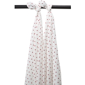 Swaddle 2-Pack Hydrofiel Sweet Heart - Rood - 120x120cm