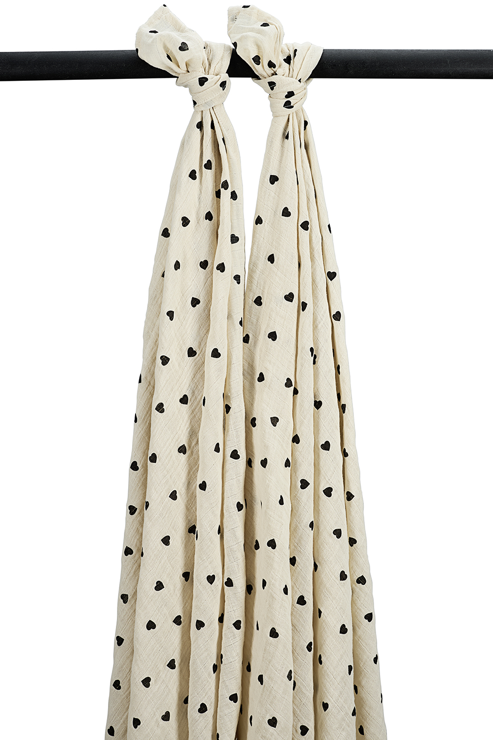 Swaddle 2-Pack Hydrofiel Sweet Heart - Soft Sand - 120x1