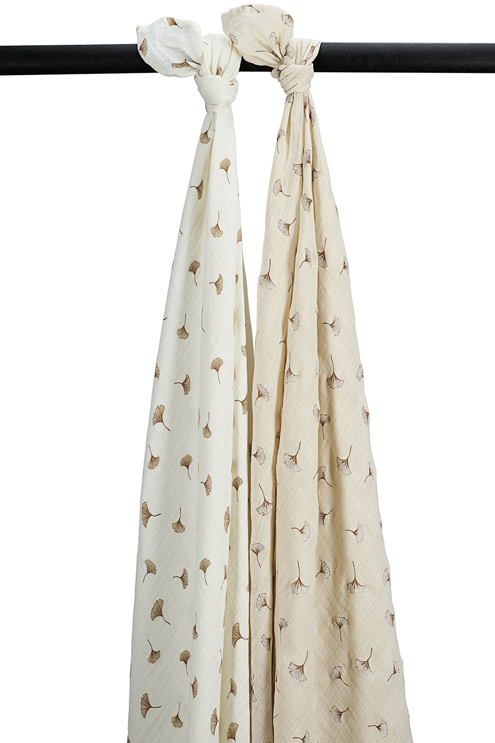 Swaddle Hydrofiel Ginkgo - Offwhite/Soft Sand - 120x120c
