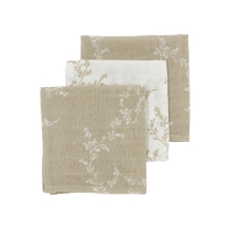 Meyco - Monddoekjes 3-Pack Hydrofiel Branches - Sand