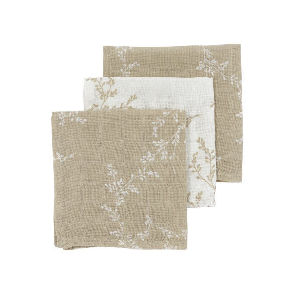 Meyco - Monddoekjes 3-Pack Hydrofiel Branches - Sand