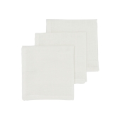 Meyco - Monddoekjes 3-Pack Hydrofiel Uni - Offwhite