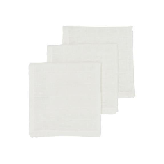 Meyco - Monddoekjes 3-Pack Hydrofiel Uni - Offwhite