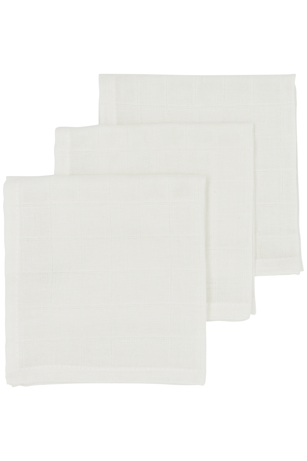 Monddoekjes 3-Pack Hydrofiel Uni - Offwhite