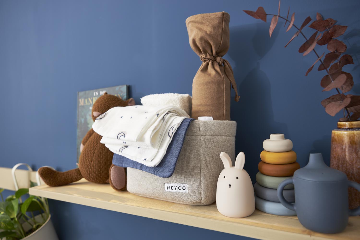Monddoekjes 3-Pack Hydrofiel Moon - Indigo - afbeelding 4