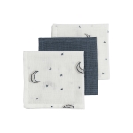 Monddoekjes 3-Pack Hydrofiel Moon - Indigo