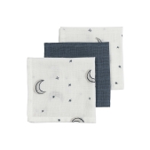 Meyco - Monddoekjes 3-Pack Hydrofiel Moon - Indigo