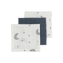 Meyco - Monddoekjes 3-Pack Hydrofiel Moon - Indigo