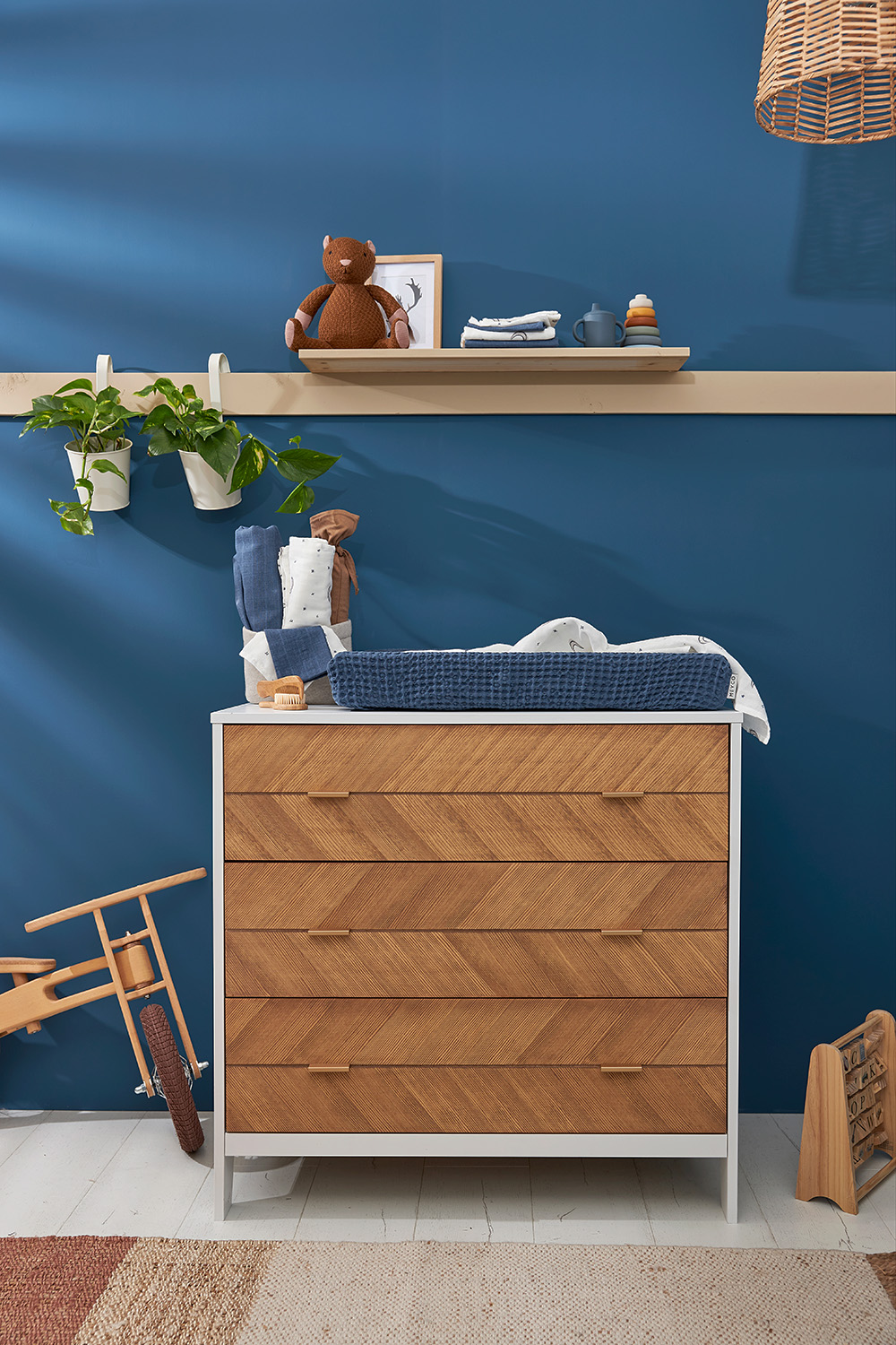 Monddoekjes 3-Pack Hydrofiel Moon - Indigo - afbeelding 2