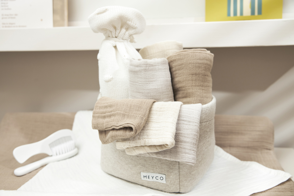Monddoekjes 3-Pack Hydrofiel Uni - Soft Sand/Greige/Taup - afbeelding 2
