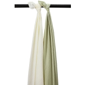 Swaddle 2-Pack Pre-Washed Hydrofiel Uni - Natuurlijk/Zac
