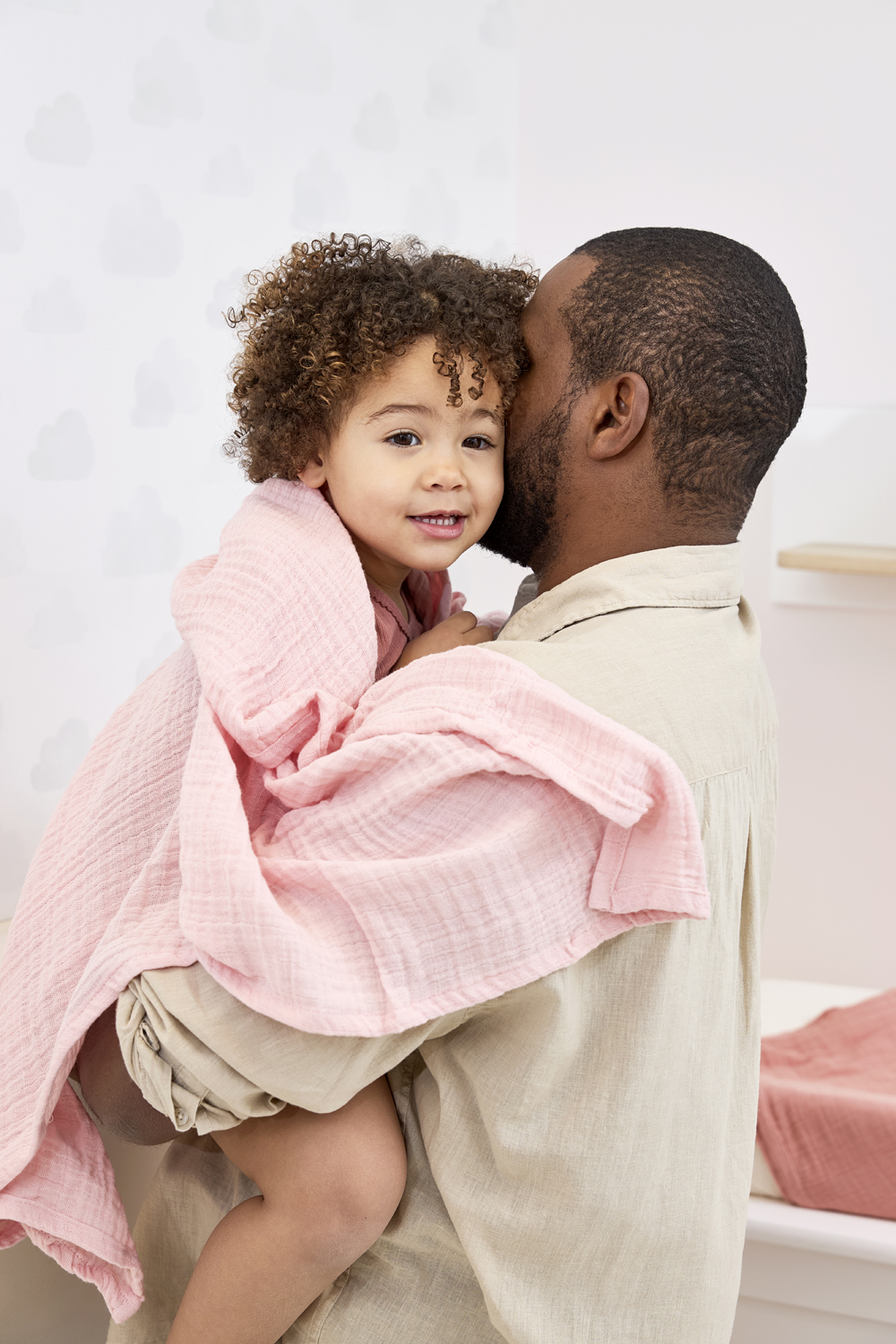 Swaddle Uni Soft Rose 2-Pack - 120x120cm - afbeelding 3