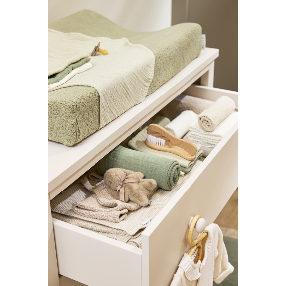 Hydrofiele Doeken 3-Pack - Natuurlijk/Olijfgroen - 70x70