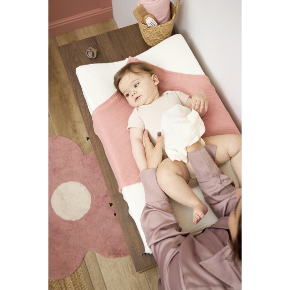 Monddoekjes 3-Pack Pre-Washed Hydrofiel Uni - Soft Rose/