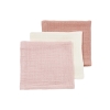 Monddoekjes 3-Pack Pre-Washed Hydrofiel Uni - Soft Rose/