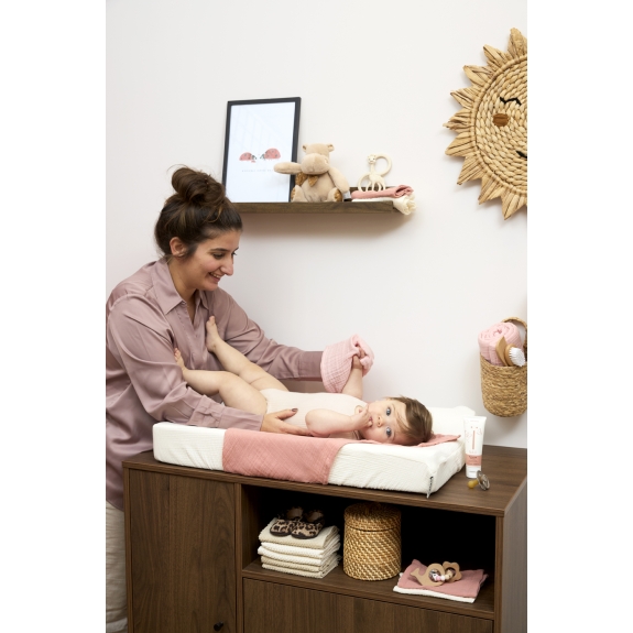 Washandjes 3-Pack Hydrofiel Uni Soft Rose/Natural