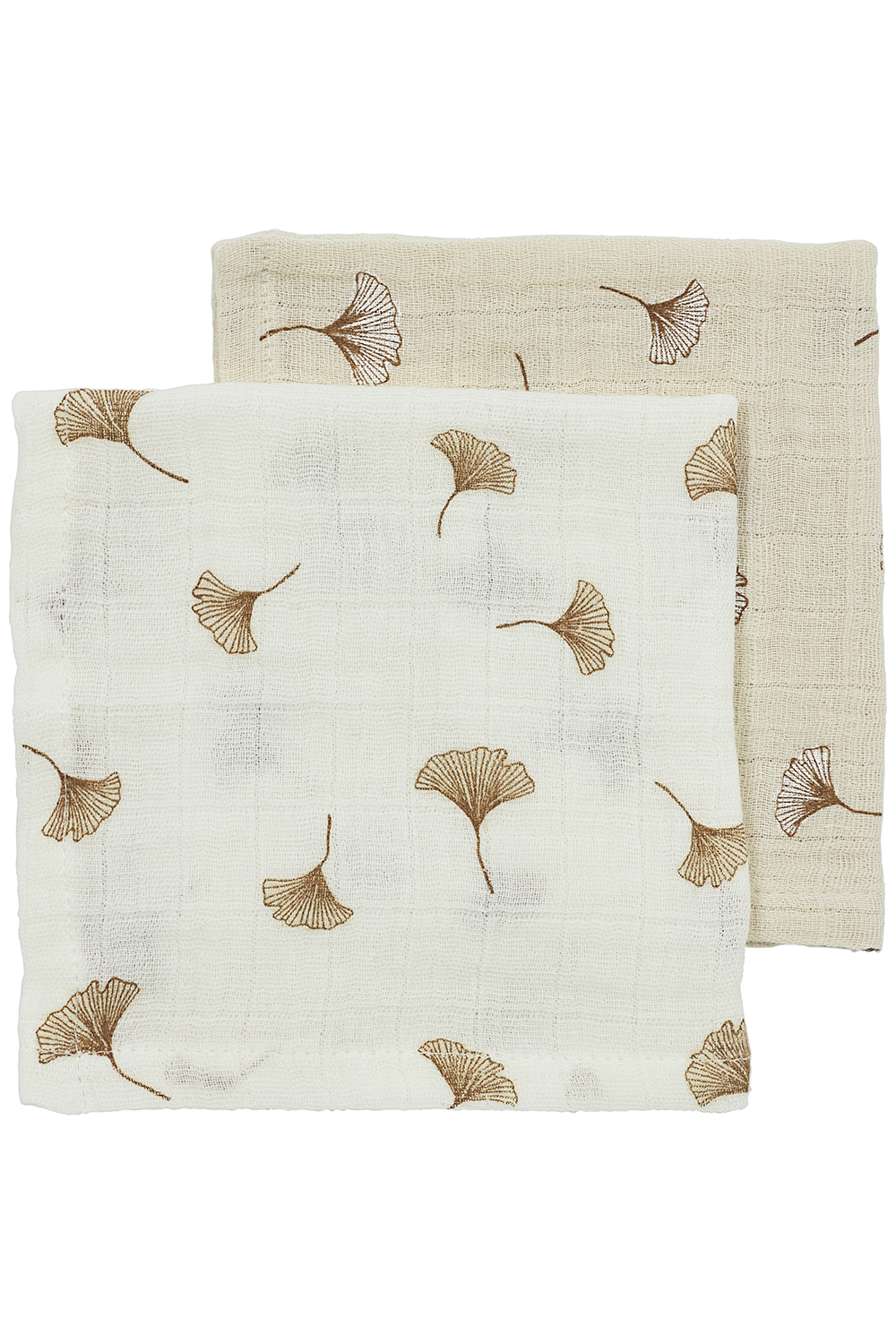 Monddoekjes Pre-Washed Hydrofiel Ginkgo - Offwhite - 30x