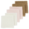 Monddoekjes 6-pack Badstof Uni - Offwhite/Soft Pink - 30