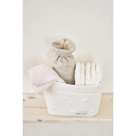 Monddoekjes 6-pack Badstof Uni - Offwhite/Soft Pink - 30